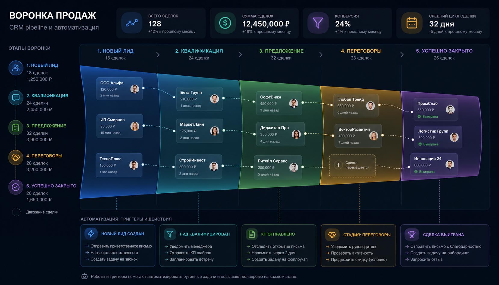 Воронка продаж в CRM: как настроить чтобы не терять клиентов